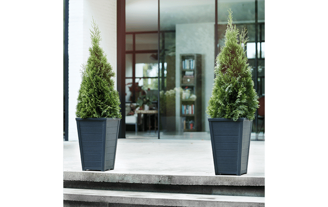 Resin Tapered Planter - Set of 2 - Keter US