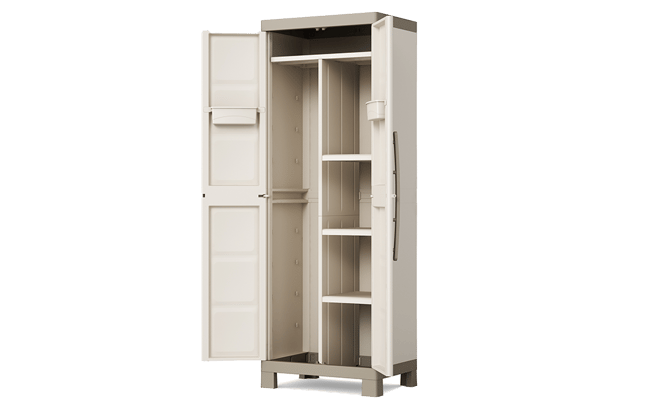 Armoire haute utilitaire modulable Excellence - 65x45xH182 cm - Beige