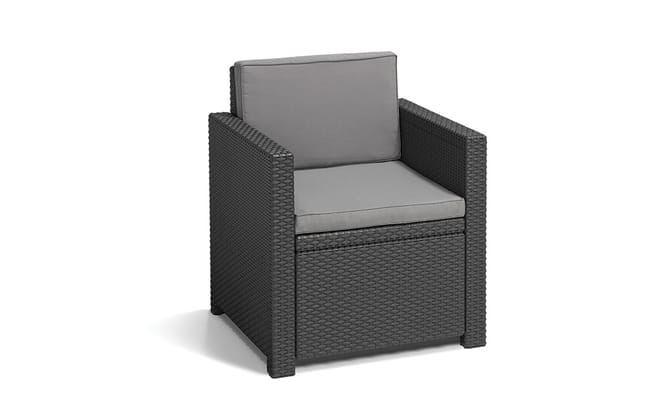 Monaco 4 Seater Lounge Set - Grey