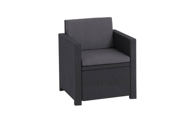 Monaco 4 Seater Lounge Set - Grey