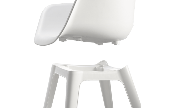 Pack de 2 sillas de exterior Akola - Blanco