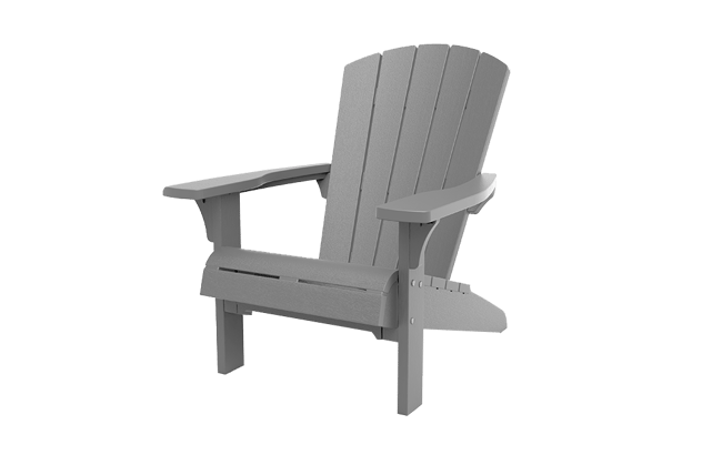 Troy Adirondack Tuinstoel - 81x80x96,5cm - Grijs