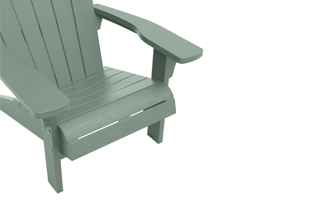 Troy Adirondack Tuinstoel - 81x80x96,5cm - Vintage groen