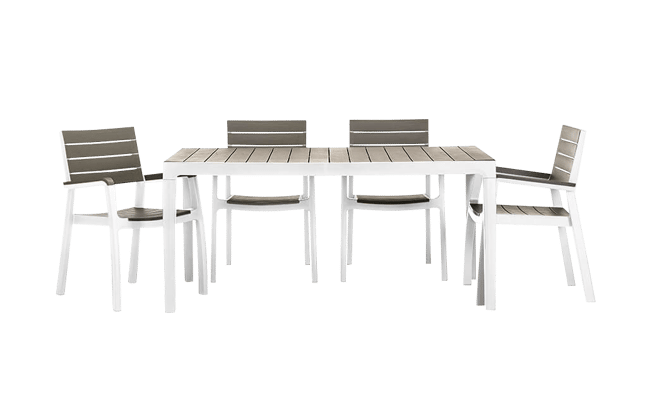 Mesa comedor de exterior Harmony 160x90x74 cm - Capuchino