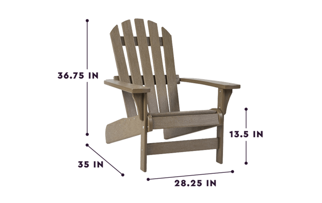 Premium Tahoe Adirondack Tuinstoel - Bruin