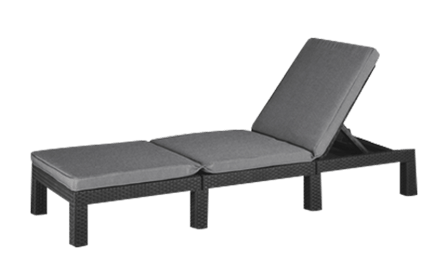 Daytona Deluxe Sun Lounger - Grey