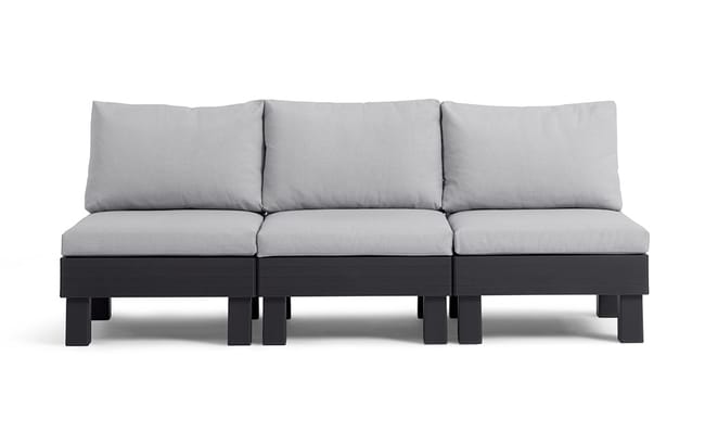 Elements 3-Sitzer Sofa - Schwarz