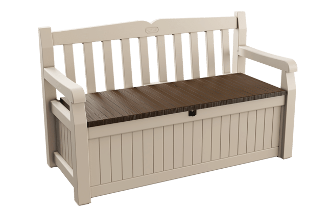 Eden 265L Storage Bench - Beige Brown