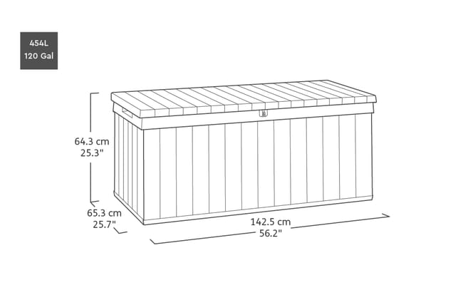 Darwin 454L Storage Box - Grey