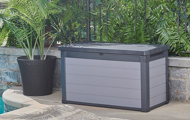 Arcón de exterior Premier 100 - 122,9x62,1x70,6 cm y 380L - Deco Gris