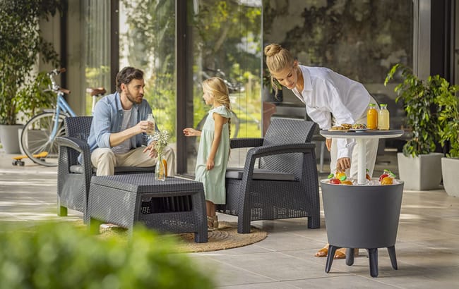 Table glacière Cool Bar 30L - Anthracite