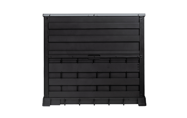 Cobertizo de exterior SIO Nova - 132x71,5x113,5 cm y 880L - Gris oscuro