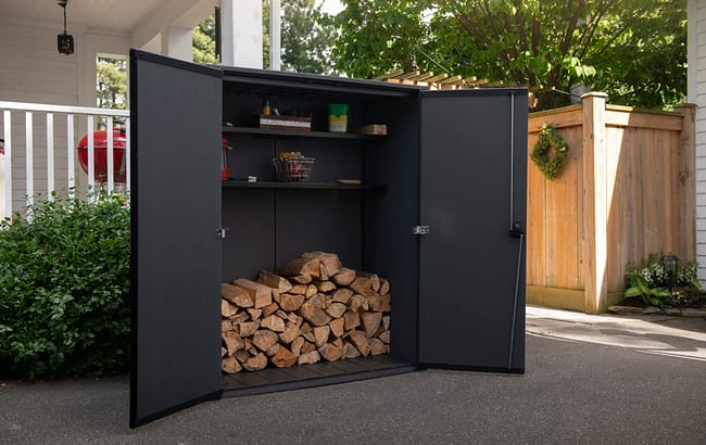 Signature Gartenschrank - 140x73.6x170.4 cm - Walnuss