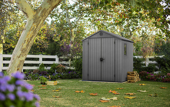 Darwin Graphite Medium Storage Shed - 6x6 Shed - Keter US