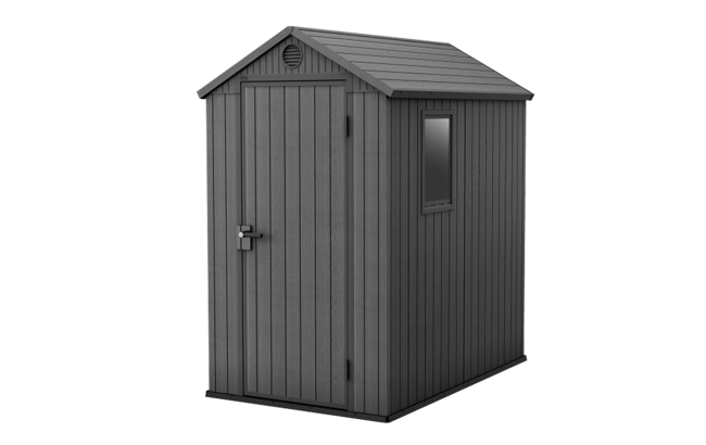 Caseta de exterior Darwin 4x6 125,8x184,5x205 y 2,2m2 - Gris