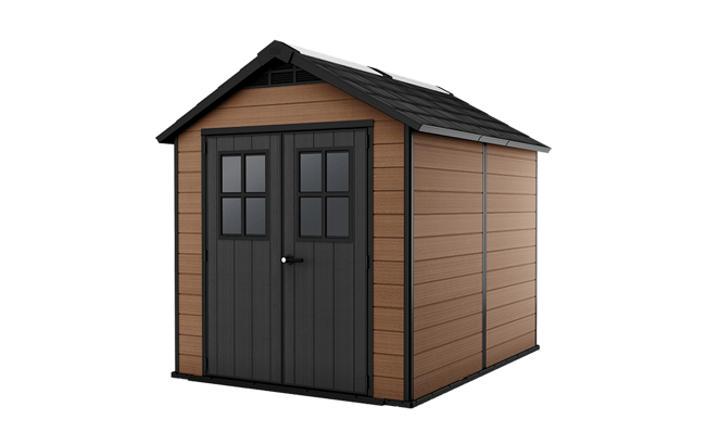 Newton Shed 7.5x9ft - Brown