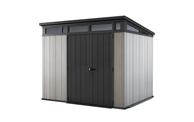 Caseta de exterior Artisan 9x7 - 277x218x226 cm y 6m2 - Deco Gris