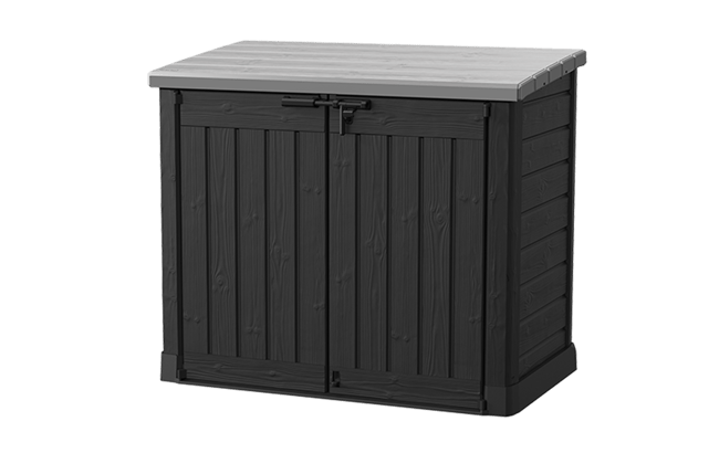 Cobertizo de exterior SIO Max - 145,5x82x125 cm y 1200L - Gris oscuro