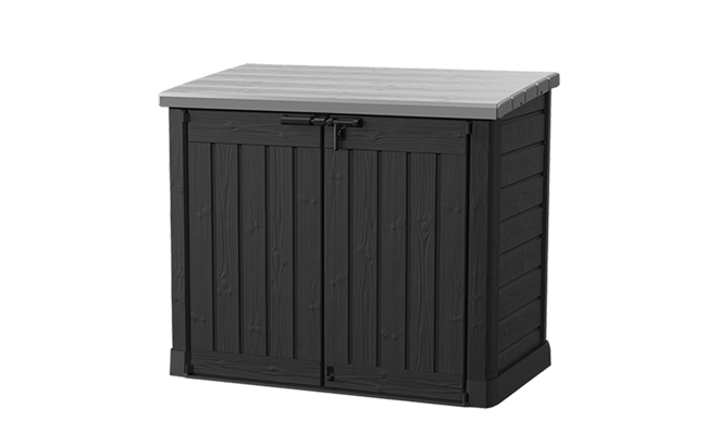 Cobertizo de exterior SIO Max - 145,5x82x125 cm y 1200L - Gris oscuro