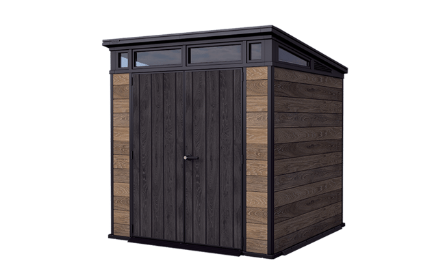 Abri de jardin Signature 77 - 4,5m2 - Marron Aspect Noyer