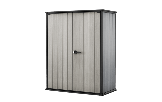 Armoire de jardin High Store+ 1400L - 140x74x170cm - Gris