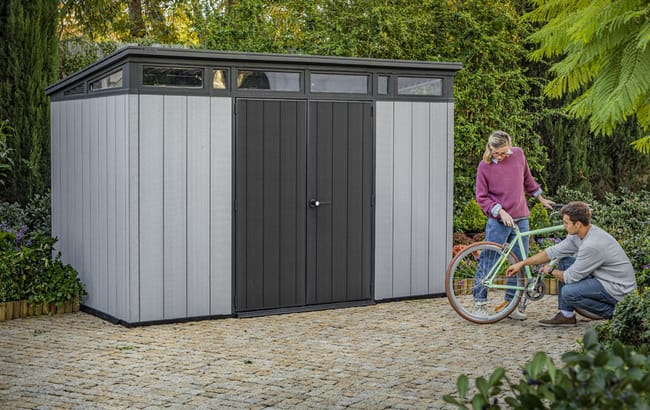 Artisan Pent Shed 11x7ft - Grey