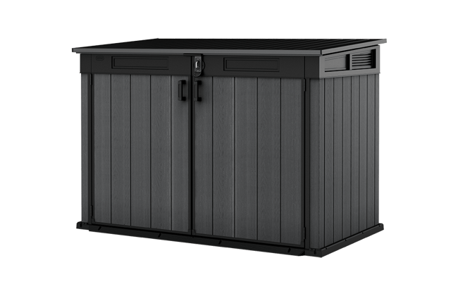 Cortina Mega Graphite Small Storage Shed - 6x3.5 Shed - Keter US