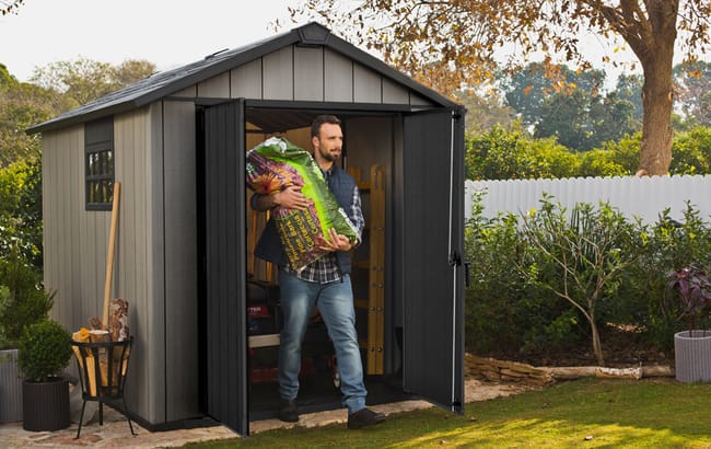 Buy Oakland Grey Large 7.5x9 Storage Shed - Keter Canada