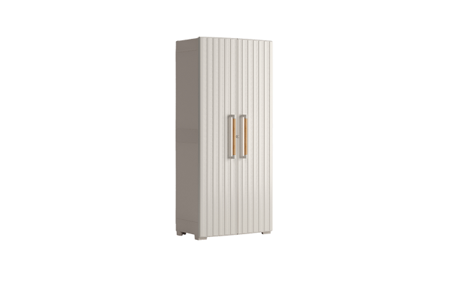 Armario alto de exterior Groove - 180x45x80 cm. - Beige/Arena