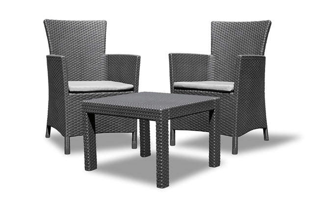 Ensemble de balcon Rosario 2 places - Anthracite