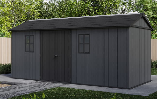 Newton Plus Shed 17x7.5ft - Grey