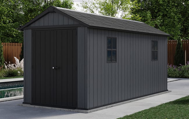 Newton Plus Shed 7.5x15ft - Grey