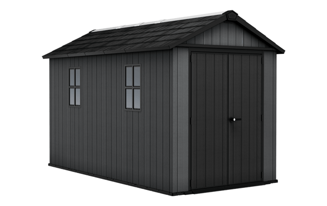 Caseta de exterior Newton Plus 7513 - 230x413x246 cm y 8,6 m2 - Gris