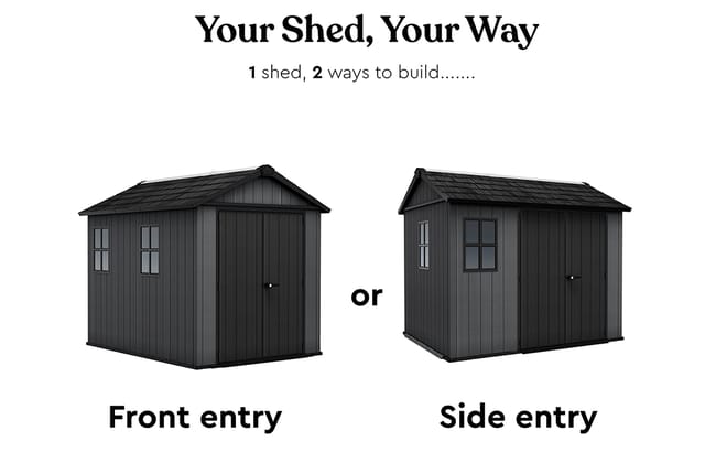 Newton Plus Shed 7.5x9ft - Grey