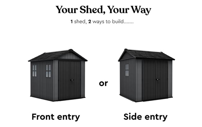 Newton Plus Shed 7x7.5ft - Grey