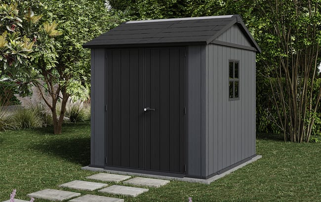 Caseta de exterior Newton Plus 775 - 230x224x246 cm y 4,4 m2 - Gris