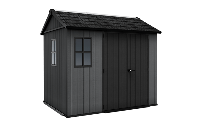 Newton Plus Shed 9x7.5ft - Grey