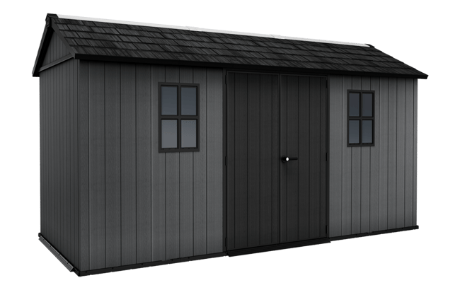 Newton Plus Shed 15x7.5ft - Grey