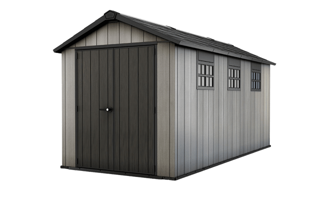 Oakland Grey Large Storage Shed - 7.5x15 Shed - Keter US