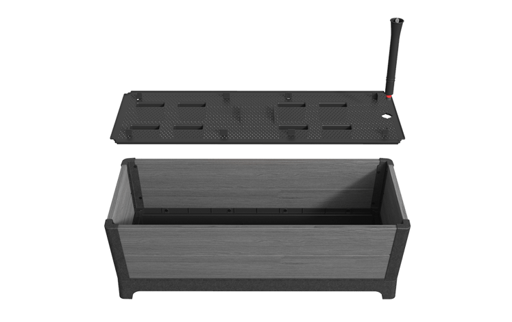 Graphite Darwin 29 Gallon Raised Garden Bed - Keter US