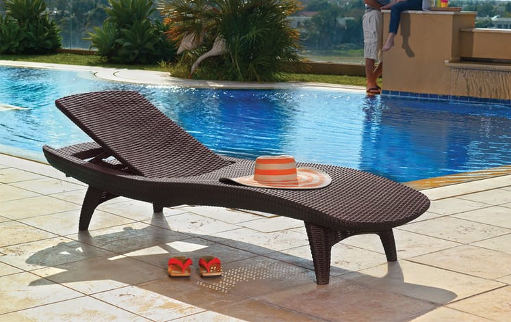 Brown Pacific Chaise Lounge Set - Keter