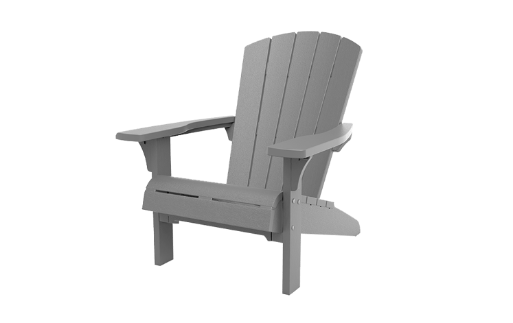 Troy Adirondack Tuinstoel - 81x80x96,5cm - Grijs