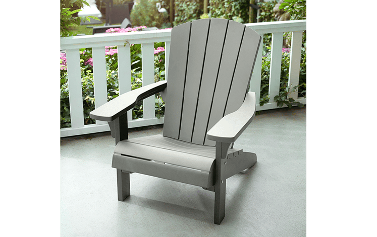 Troy Adirondack Tuinstoel - 81x80x96,5cm - Grijs