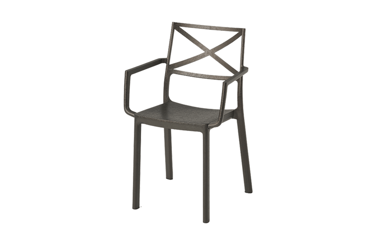 Metalix Dining Chair Set of 6 - Bronze