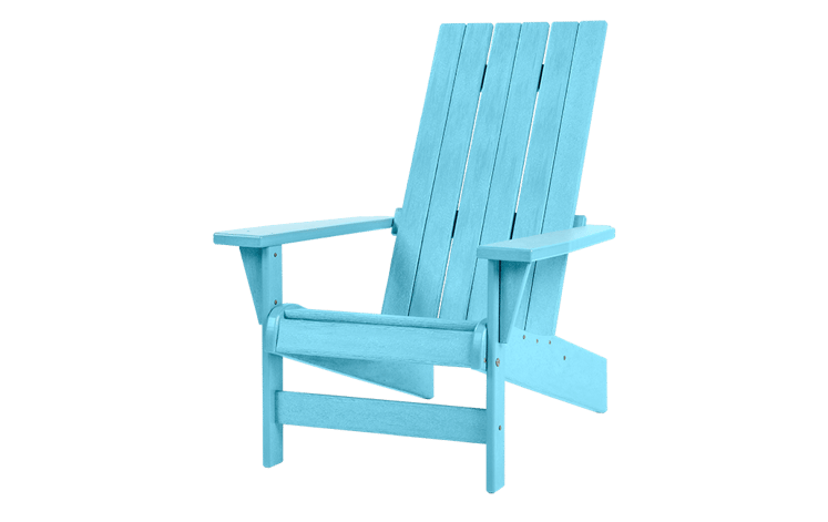 Premium Montauk Teal Outdoor Adirondack Chair - Keter