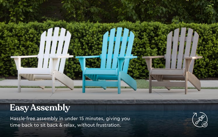 Premium Tahoe Teal Outdoor Adirondack Chair - Keter