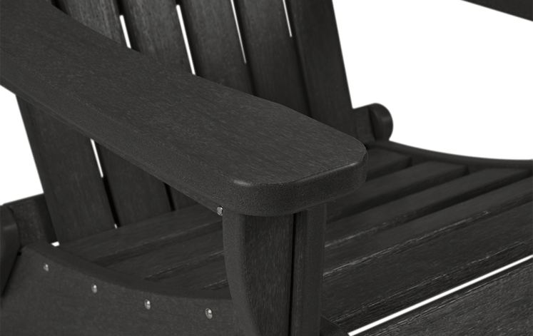 Black Premium Willoughby Folding Adirondack Chair - Keter US