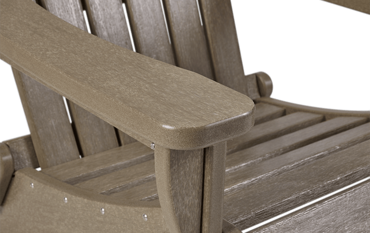 Brown Premium Willoughby Folding Adirondack Chair - Keter US