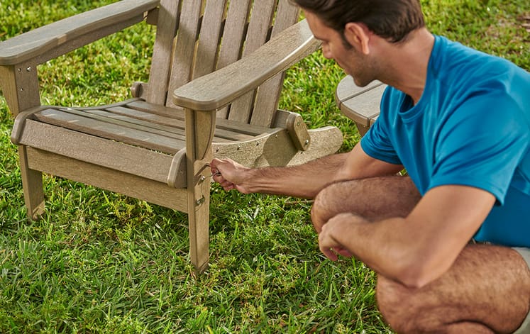 Brown Premium Willoughby Folding Adirondack Chair - Keter US