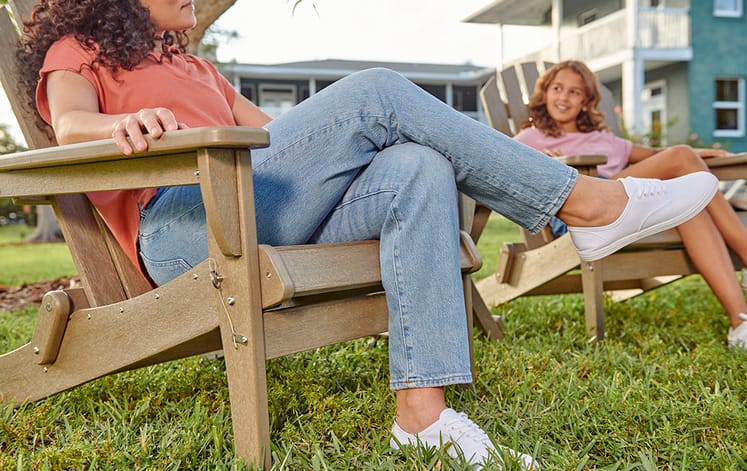 Brown Premium Willoughby Folding Adirondack Chair - Keter US